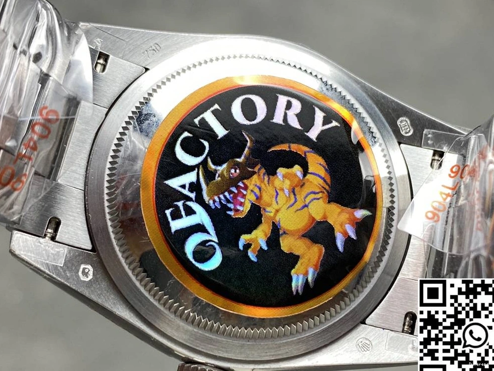 Day Date Steel QF v5 36mm White Dial Rolex M128236-0017 Factory Tungsten 0113